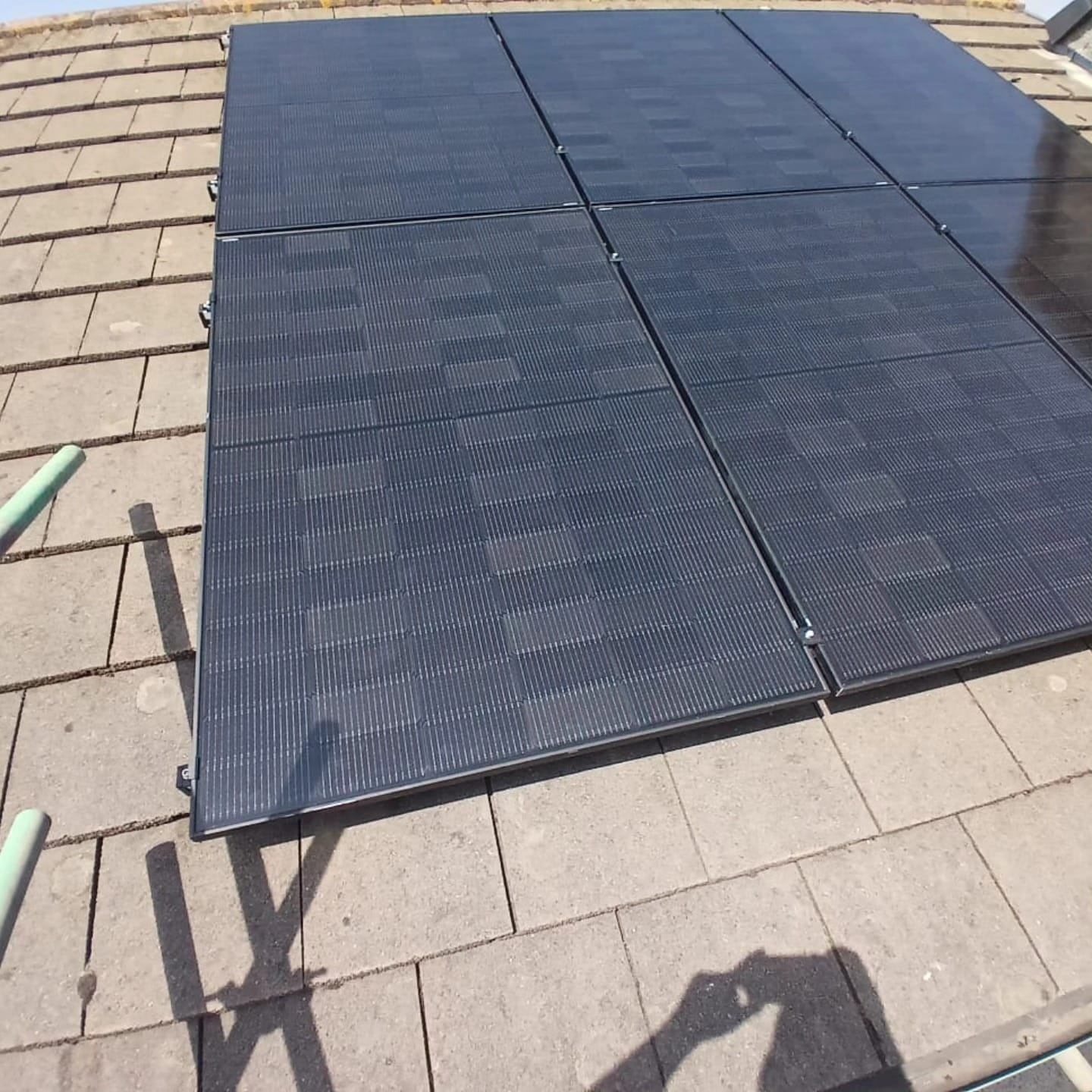 solar panels for caravan parks, typical install